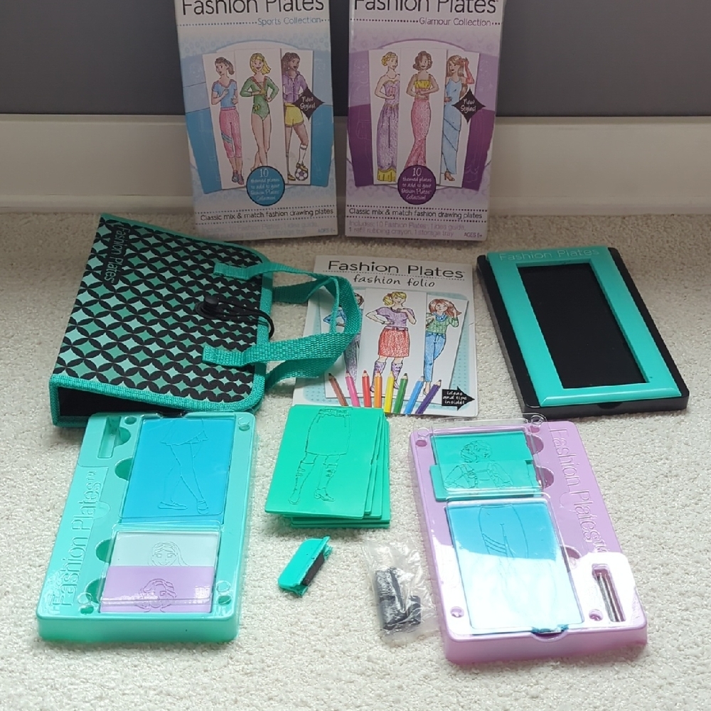 Fashion Plates Design Set with Tote